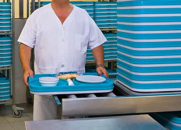 bandejas de plástico